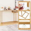 Modern Console Table Entryway Side Table 2-Tier Foyer Table Couch Table