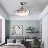 42"Chandelier Celing Light Invisible Blades Ceiling Fan Remote Control 3-Colour