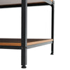 2 Tier Rectangle Coffee Table Industrial Living Room Accent Table Bottom Shelf