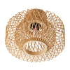 Rattan Chandeliers Ceiling Light Boho Lamp Wooden Lampshade Living Room Bedroom