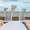 Set of 3 Wedding Arch Balloon Frame Metal Backdrop Stand Garden Floral Arch Deco