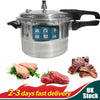 3/5/7L Aluminium Pressure Cooker Quick w/ Lid Latch Indicator Explosion-Proof UK