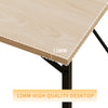 Flamaker 80/100cm Office Desk Computer Desk Home Office Workstation Metal Frame