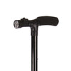 FOLDABLE WALKING STICK WITH LED LIGHT DISABILITY ALUMINIUM HEAVY DUTY CANE TORCH
