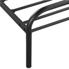 4ft6 Double Bed Frame, Strong Metal Bed Frame with Headboard, Black
