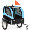 Dog Bike Trailer Folding Pet Bicycle Cart Wagon Carrier Pet Bike Safety Flag