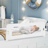 Toddlers 120CM Foldable Bed Rail Kids Bedrail Guard-White