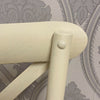 Cream Cross Back Dining Chair Set of 6 Comfortable & Stylish Wooden Home Cafe