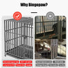UK 46" Strong Dog Crate Cage Rolling Pet Kennel Prevent Escape Training Military