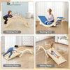 Toddler Climber Arch 3-In-1 Wooden Climber w/Ramp & Soft Mat