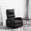 Electric Power Lift Recliner Vibration Massage Upholstered Reclining Chair Black
