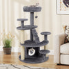 Cat Tree Kitty Tower Activity Center with Condo Scratching Posts Grey