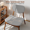 Set of 2 Accent Chairs with Side Table Upholstered Living Room Chairs Grey
