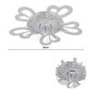 50W Dimmable LED Ceiling Light Flower 5 Head Chandelier Living Room with Remote