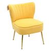 Scallop Back Armchair Cocktail Sofa Accent Seat Living Bedroom Cafe Lounge Sofa