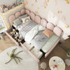 Panel Plush Velvet Upholstered Daybed 3ft Single Sofa Bed with Storage Drawers