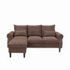 Luxury 3 Seater Corner Sofa Armchair Settee Couch with Footstool Living Room