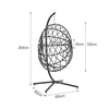 Hanging Egg Chair Rattan Outdoor Indoor Patio Garden Swing Chairs With Cushion