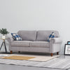 2, 3 Seater Linen Fabric Sofa Settee Couch Armchair with 2 Pillows Living Room
