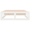 Lechnical Bed Frame White 100x200 Solid Wood,Bed Frame,Bed Frame Modern S2A8