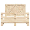 Bed Frame with Solid Pine Wood Headboard 140 x 200 , Bed, Double Bed, F6Y7