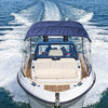 Heavy Duty Boat Bimini Top Canopy 900D Polyester Sunshade Shelter Steel Frame UK