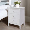 White Chest of Drawers Storage Unit Bedroom Office Organiser with Diamond Handle