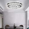 Luxury Crystal LED Ceiling Light Cool White Lamp Fitting Pendant Chandelier Deco