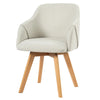 BEKRVIO STRONG ALE Dining Swivel chairs (set of 2) BEIGE