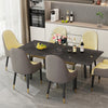 Stunning Extendable Dining Table Kitchen Dinner 8-12 Seater Marble Kitchen Room
