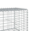 Gabion Basket with Cover 900x100x50 Galvanised P7V1