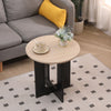 Mid Century 50cm Round Coffee Table Side Table for Living Room&Apartment Wooden