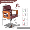 Hydraulic Barber Chair Salon Chair for Hair Stylist Spa Equipment Tattoo Chair