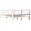 Bed Frame with Headboard White 160x200 Solid Wood Pine V5G8