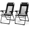 2Pcs Outdoor Folding Chair Garden Patio Reclining Chairs Portable Camping Chairs