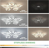Modern Chandelier LED Lamp White Frame Ceiling Light Living Room Pendant Lights