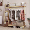 Clothes Rail Rack Garment Hanging Stand Shoe Rack Storage Shelf Open Wardrobe