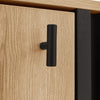 Modern 140cm Sideboard Cabinet Storage Unit with LED Lights and Glass Doors