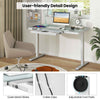 Electric Stand up Home Office Desk Adjustable Desk Sit Stand-White