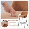 2X Breakfast Bar Stools Thickened Pad Linen Dining Chairs for Counter Kitchen