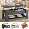 Lift Top Coffee Table Storage Shelf Compartment Desk Living Room Center Table UK