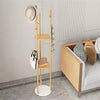 Heavy Duty Marble Coat Rack Stand Clothes Rails Hooks For Corridor Door Entrance