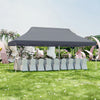 3M x 6M Portable Outdoor Tent Pop-up Canopy Waterproof Folding Party Tent Grey