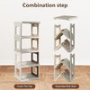 Plastic Shoe Shelf Stackable Space Saving Storage, 5 Tier for Closet Entryway
