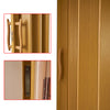 Folding Door PVC Internal Accordion Concertina Sliding Door Brown Ivory White