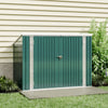 Double Door Metal Garden Shed Large Green Tool Storage Store Outdoor Top Open