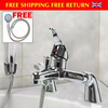 Chrome Sink Bath Filler Tap Shower Mixer Taps w/Hand Held Set Luxury Bathroom UK