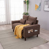 Upholstered Fabric Sofa Suite Set,2 & 3 Seater Couch Settee,Storage Side Pockets