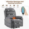 Electric Recliner Chair Sofa Massage Armchair with Cup Holder/Wireless Charging