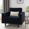 Dusk Sloane Midnight Blue Matte Velvet Loveseat RRP £409